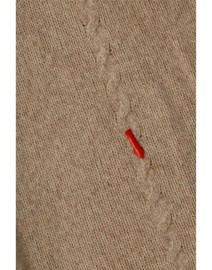 Massimo Dutti ženski prekomjerni kardigan pulover UK 10 Small Beige