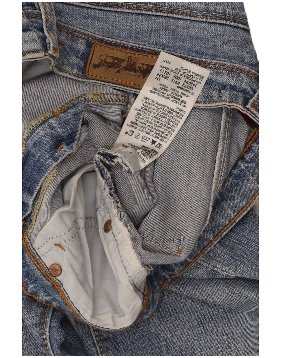Levi's ženske 572 Bootcut traperice W28 L34 plavi pamuk