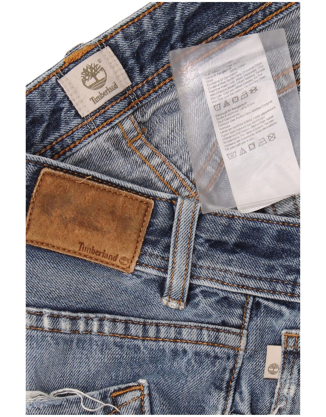 TIMBERLAND Muške ravne traperice W34 L31 Plavi pamuk
