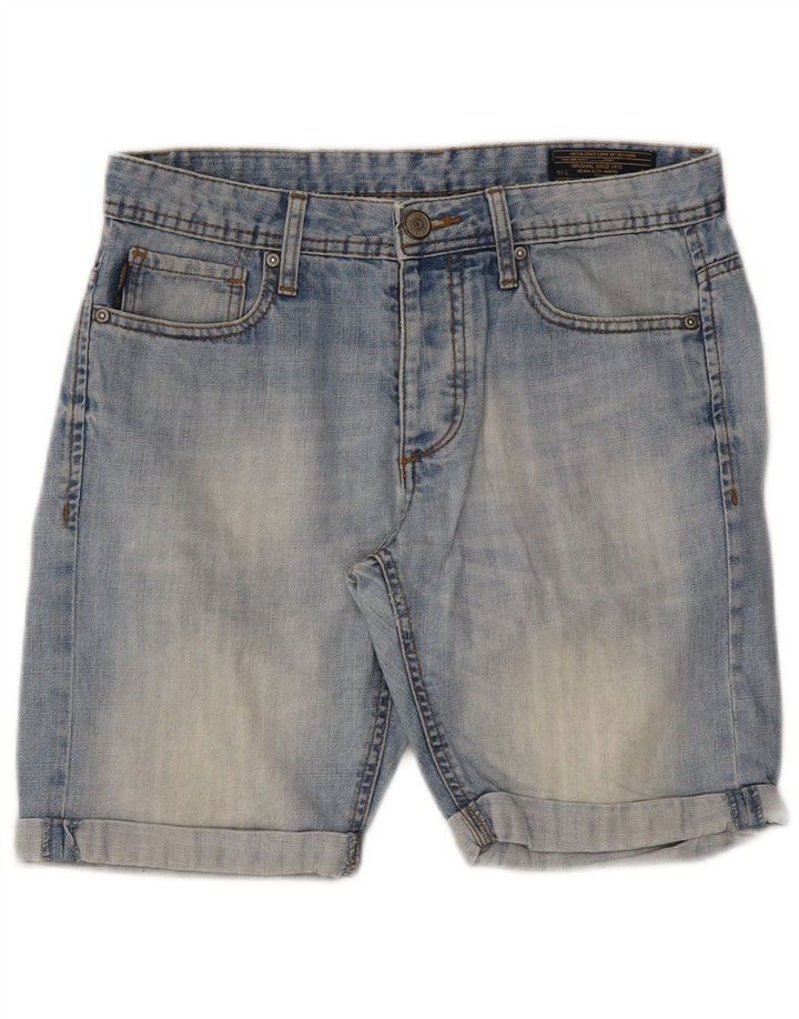 Jack & Jones muške traper kratke hlače W32 srednje plave