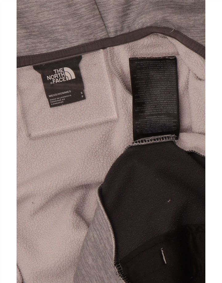 The North Face muški pulover s kapuljačom s patentnim zatvaračem mali sivi pjegavi poliester
