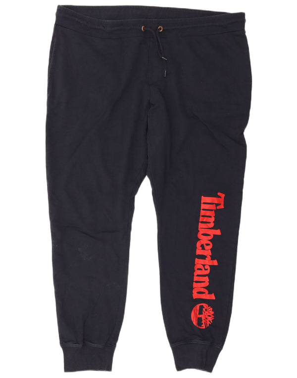 Timberland muške trenirke s grafičkim motivima, džogeri 3XL, tamnoplavi pamuk