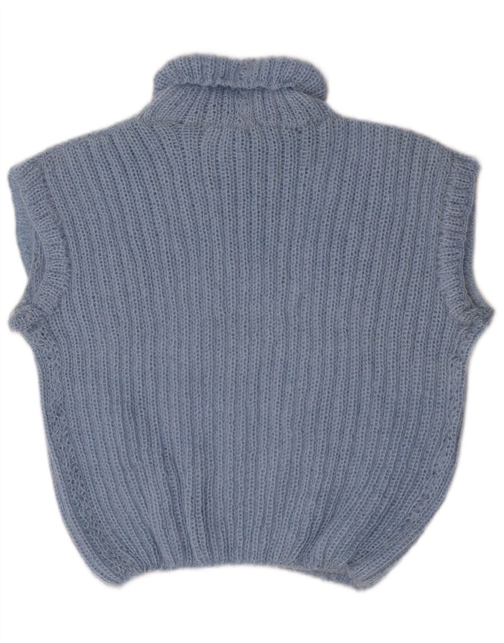 Vintage ženski prsluk bez rukava UK 10 Small Blue
