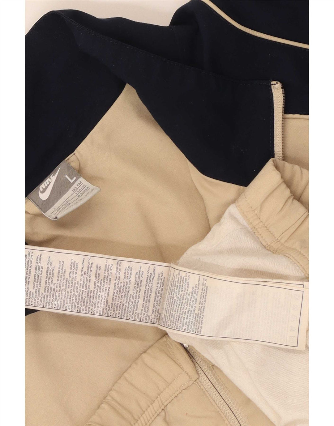 Nike muška gornja jakna trenirke Large Beige Colourblock Poliester