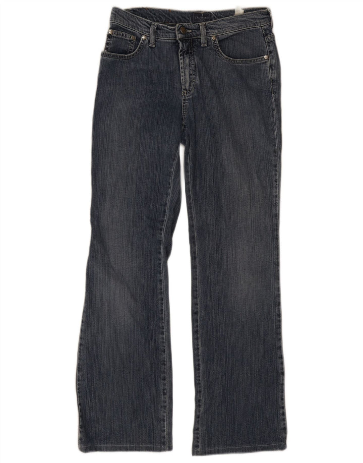 Ženske traperice TRUSSARDI Bootcut W27 L29 plavi pamuk