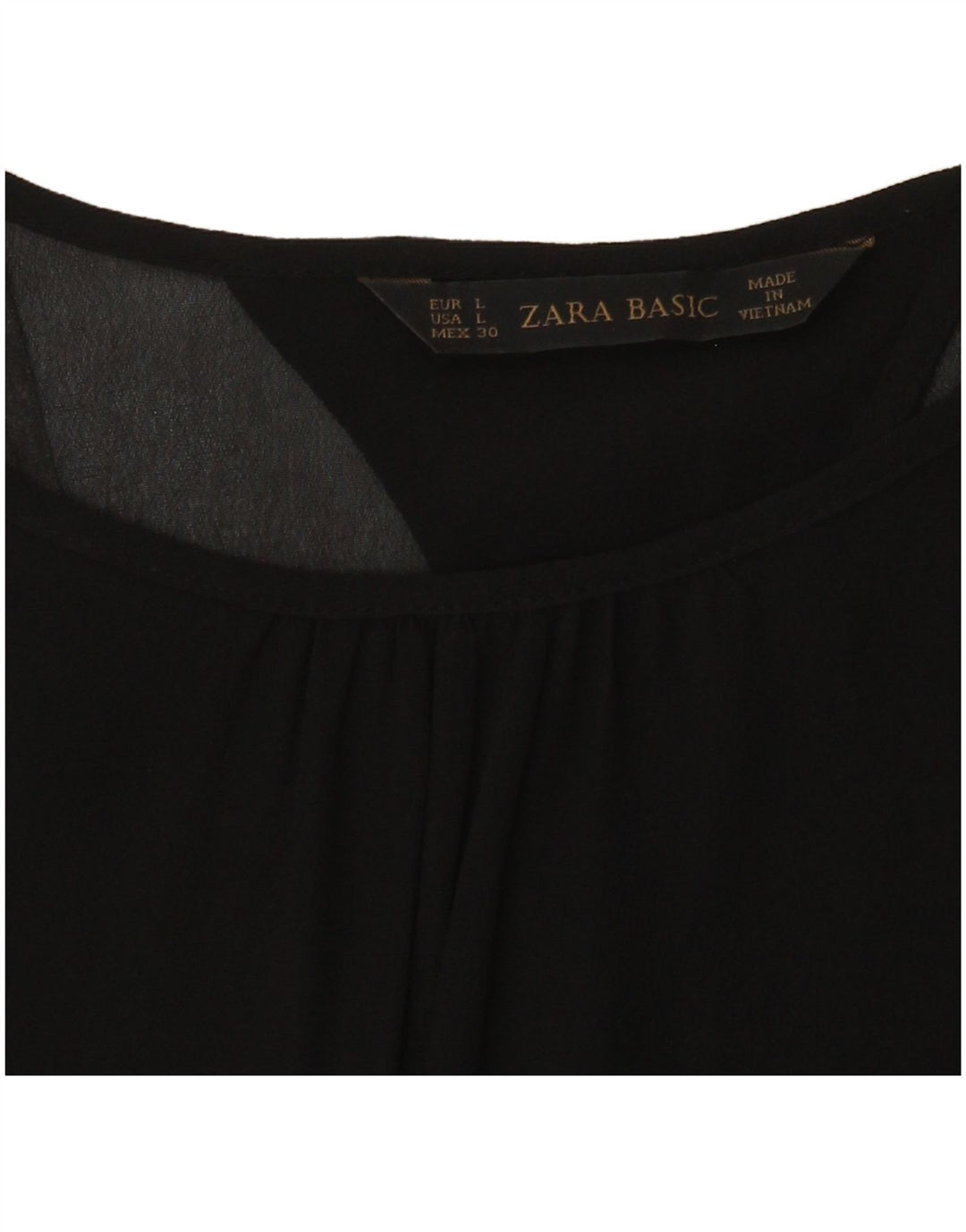 Zara ženska majica dugih rukava UK 14 velika crna