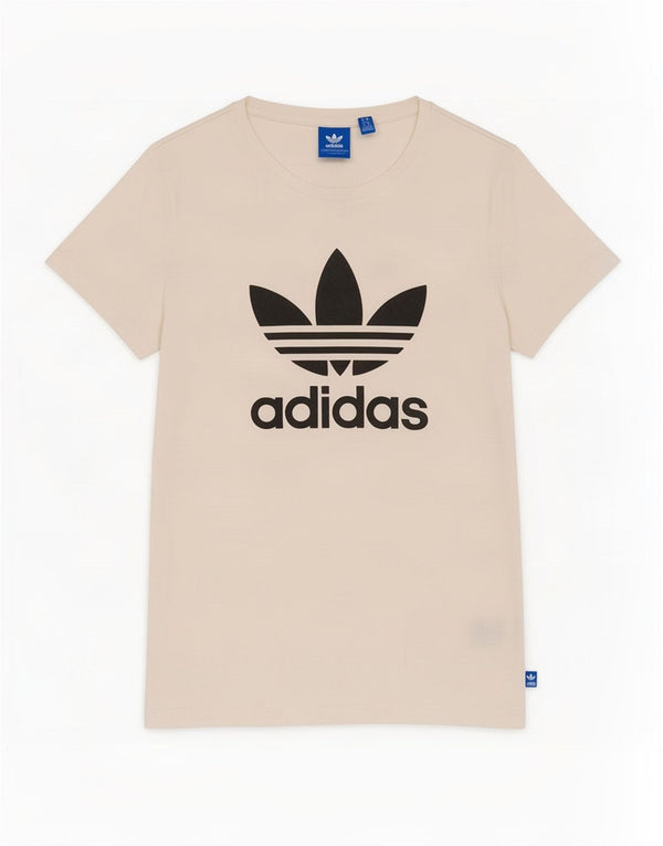 Adidas Womens Graphic T-Shirt Top UK 8 Small White Cotton