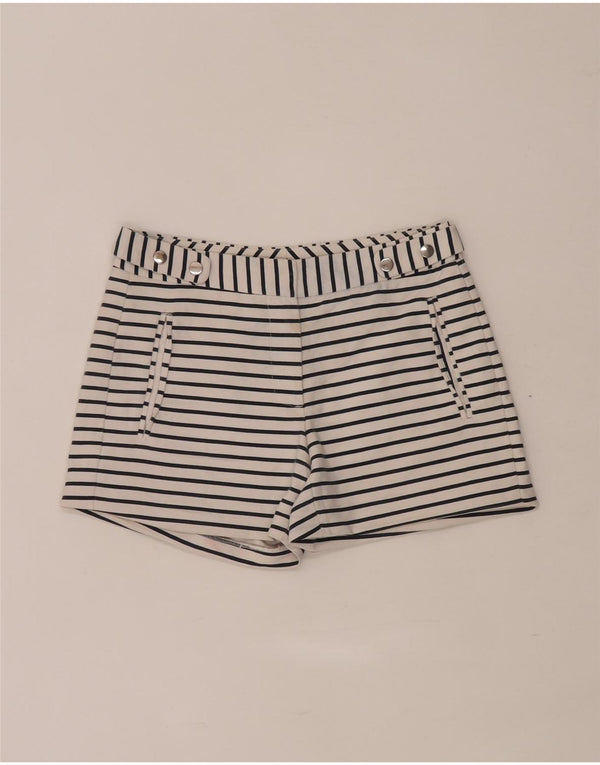 Zara ženske kratke kratke hlače Regular Casual XS W28 bijele pruge