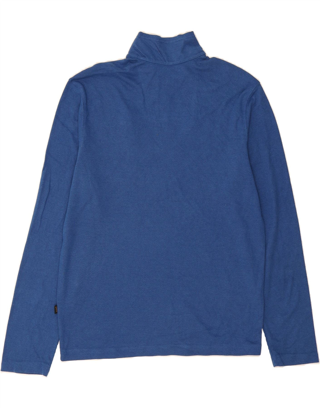 LEE Mens Zip Neck Top Long Sleeve Small Blue Cotton Vintage Lee and Second-Hand Lee from Messina Hembry 