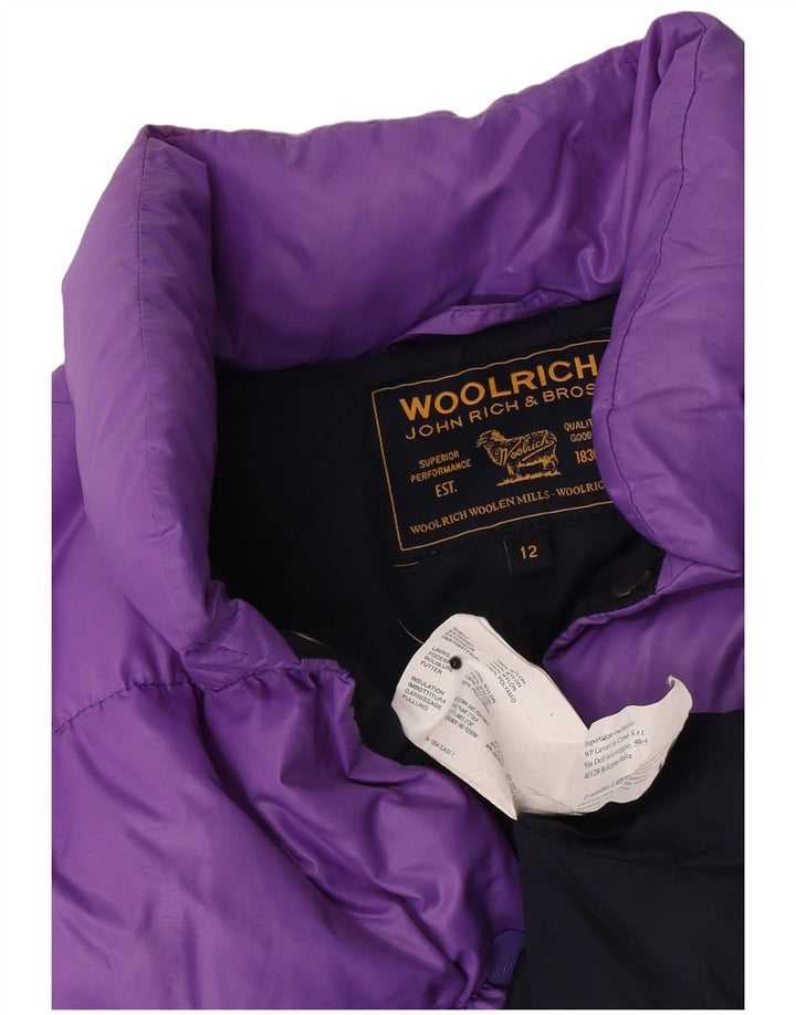 Woolrich Podstavljena jakna za djevojčice 11-12 godina od ljubičastog najlona