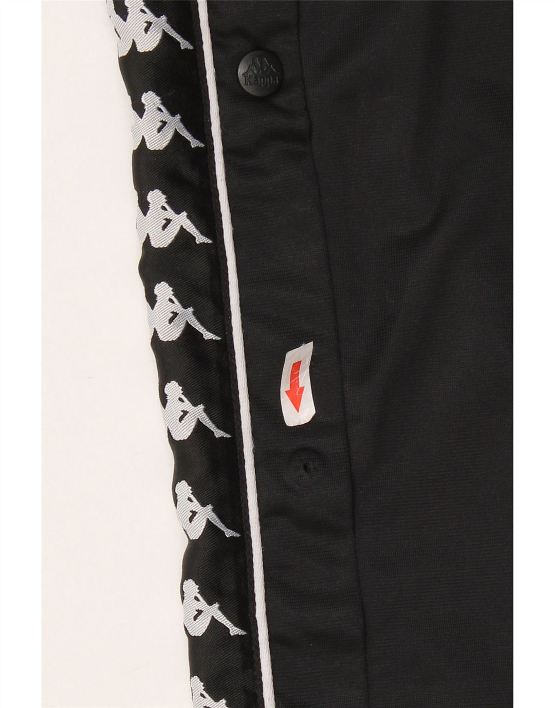 KAPPA Ženske Graphic Trenirke Hlače UK 12 Srednji crni poliester