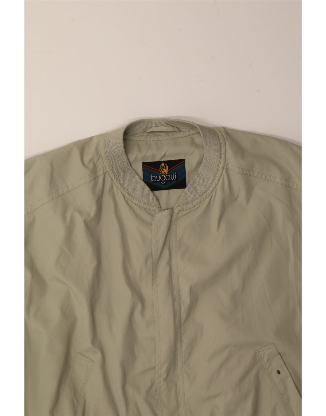 BUGATTI Mens Bomber Jacket UK 42 XL Grey Vintage Bugatti and Second-Hand Bugatti from Messina Hembry 