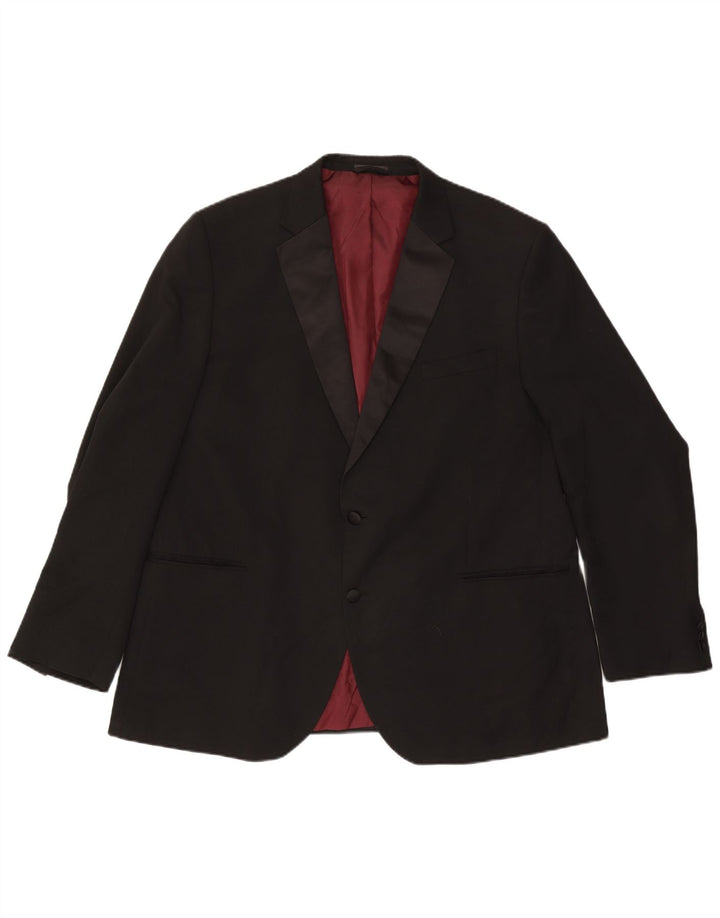 Marks & Spencer muška sako sa 2 gumba Regular Fit UK 48 2XL Crna