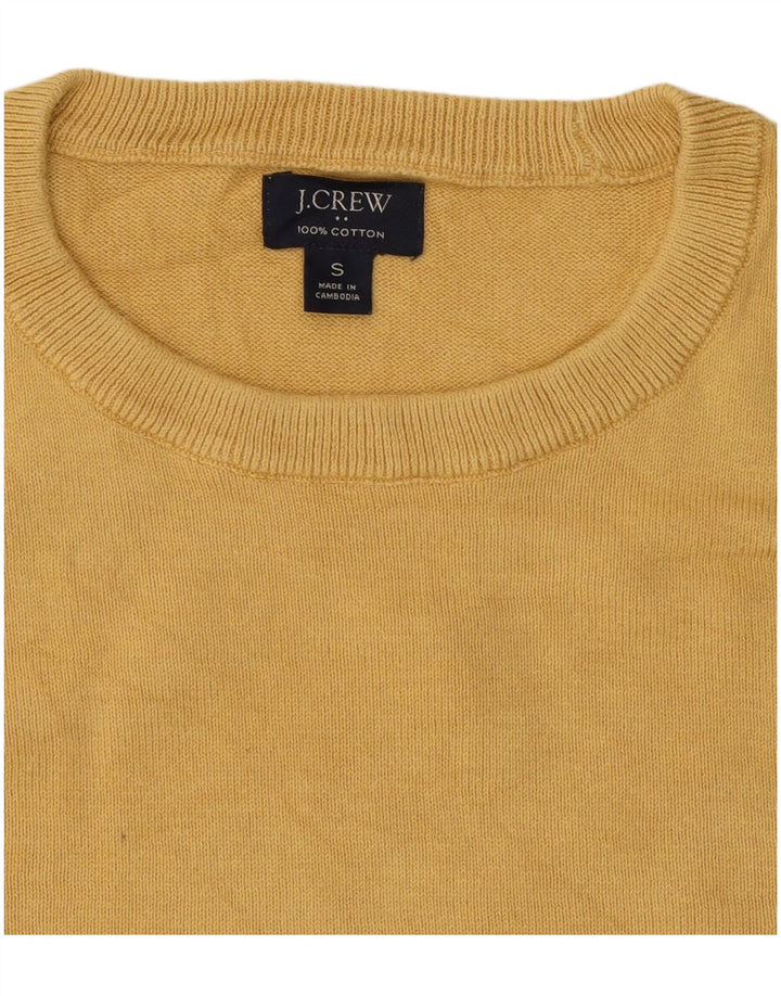J. Crew Muški pulover s okruglim izrezom Mali žuti pamuk