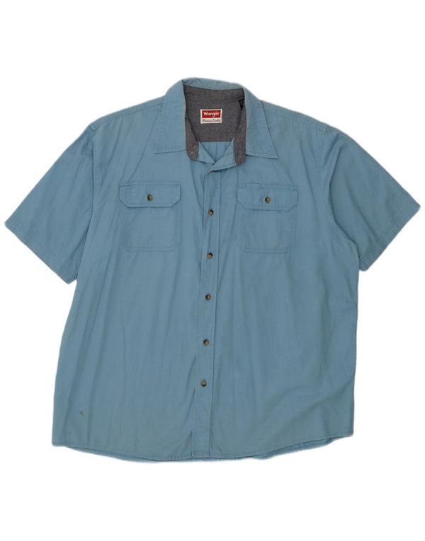 Wrangler muška majica kratkih rukava XL plavi pamuk