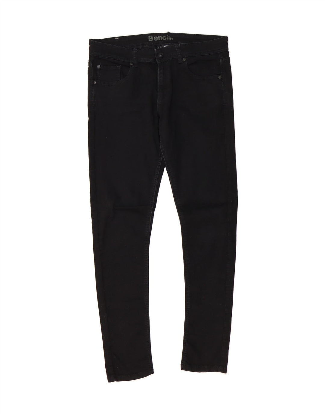 BENCH Womens Skinny Jeans W32 L32 Black Cotton Vintage Bench and Second-Hand Bench from Messina Hembry 