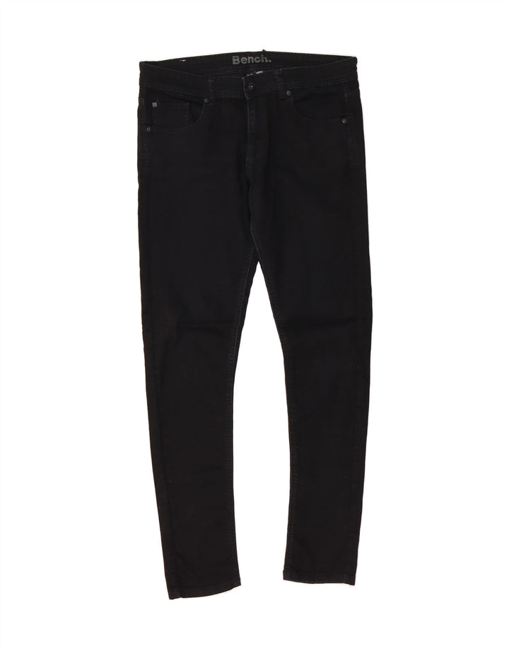 BENCH Womens Skinny Jeans W32 L32 Black Cotton Vintage Bench and Second-Hand Bench from Messina Hembry 
