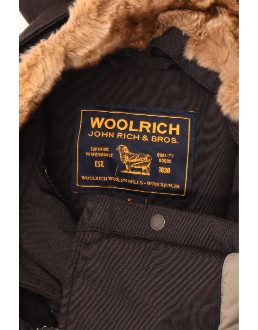 Woolrich ženska jakna parka UK 10 Mala crna najlonska