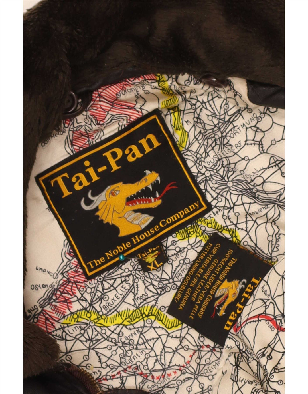 Vintage muška kožna jakna UK 42 XL smeđa koža