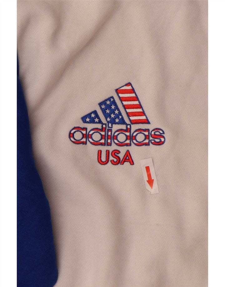Adidas muška gornja jakna trenirke srednje bijele boje, pamuk