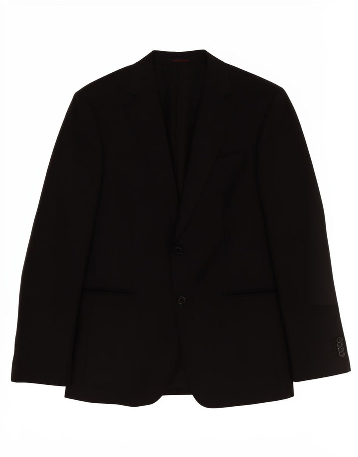 Pierre Cardin Muški Sako s 2 Gumba UK 38 Medium Crni Klasični