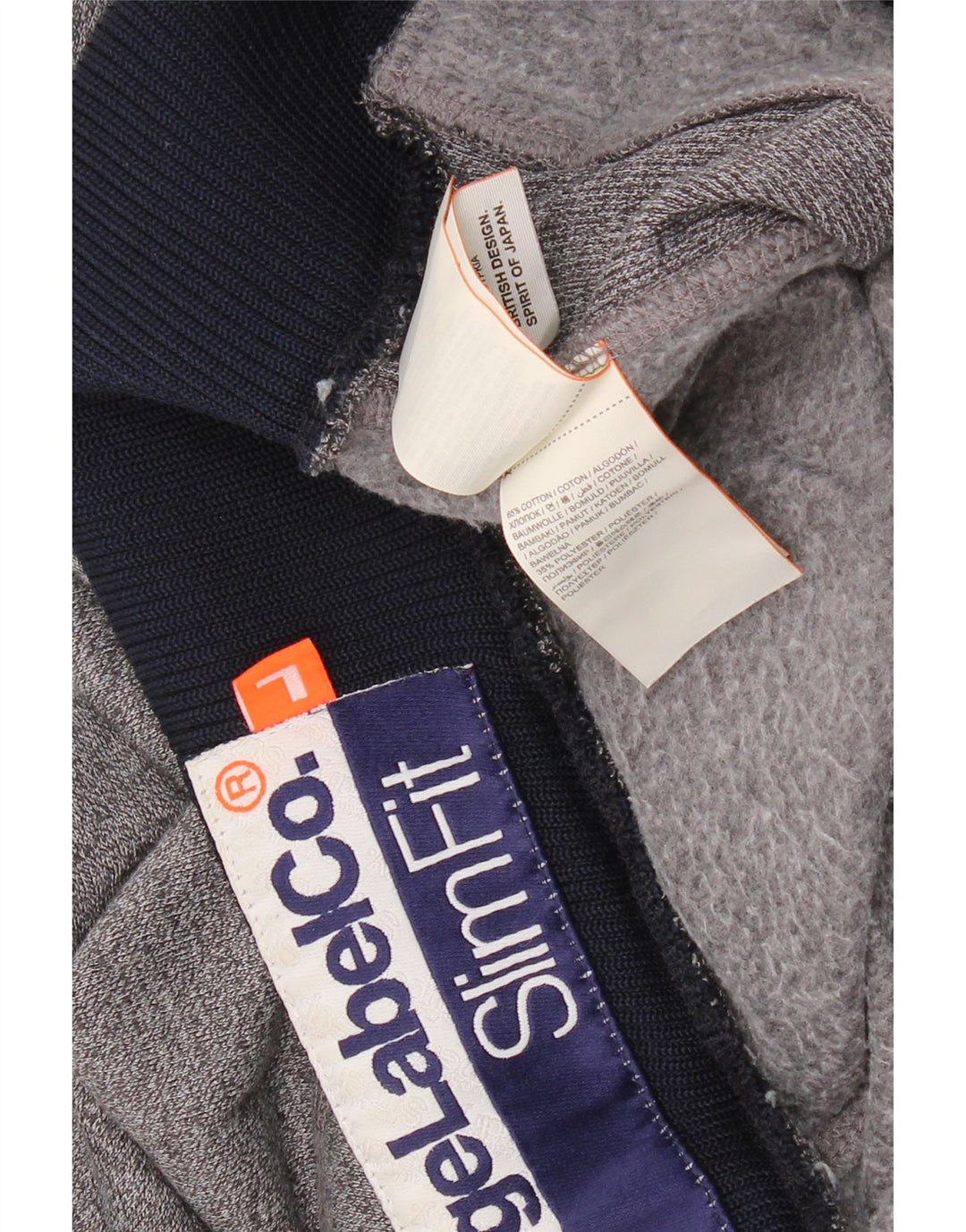 SUPERDRY Muške uske sportske kratke hlače Veliki sivi pamuk