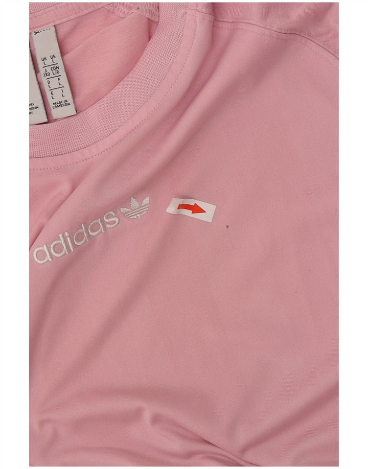 Adidas muška majica s grafičkim motivima, velika ružičasta poliesterska boja