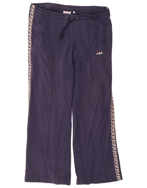 Fila Ženske Graphic Trenirke Hlače UK 10 Male tamnoplave pamučne