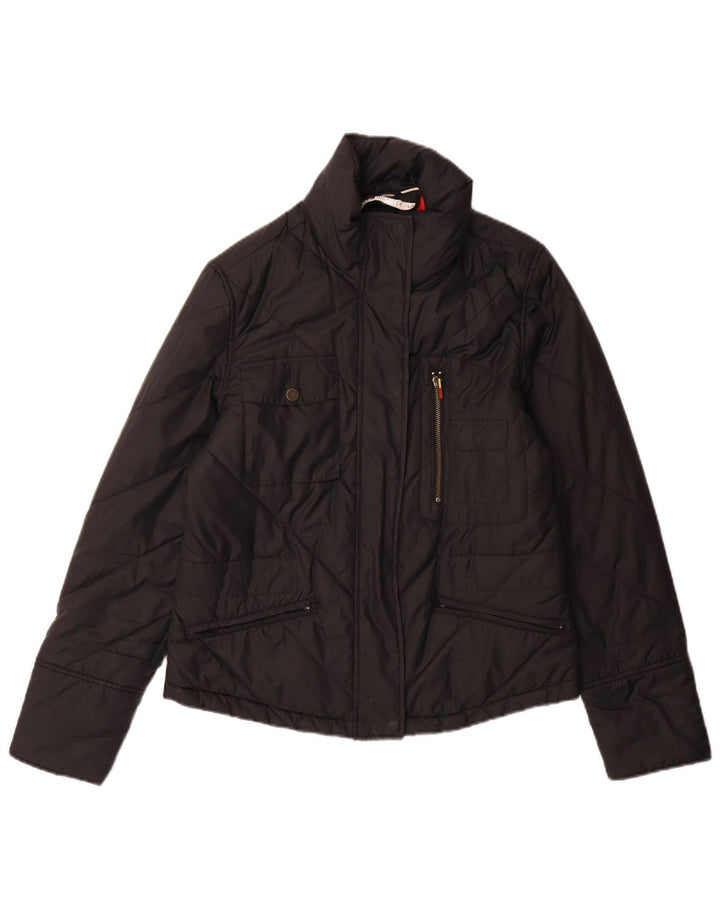 Tommy Hilfiger ženska podstavljena jakna UK 16 veliki crni poliester