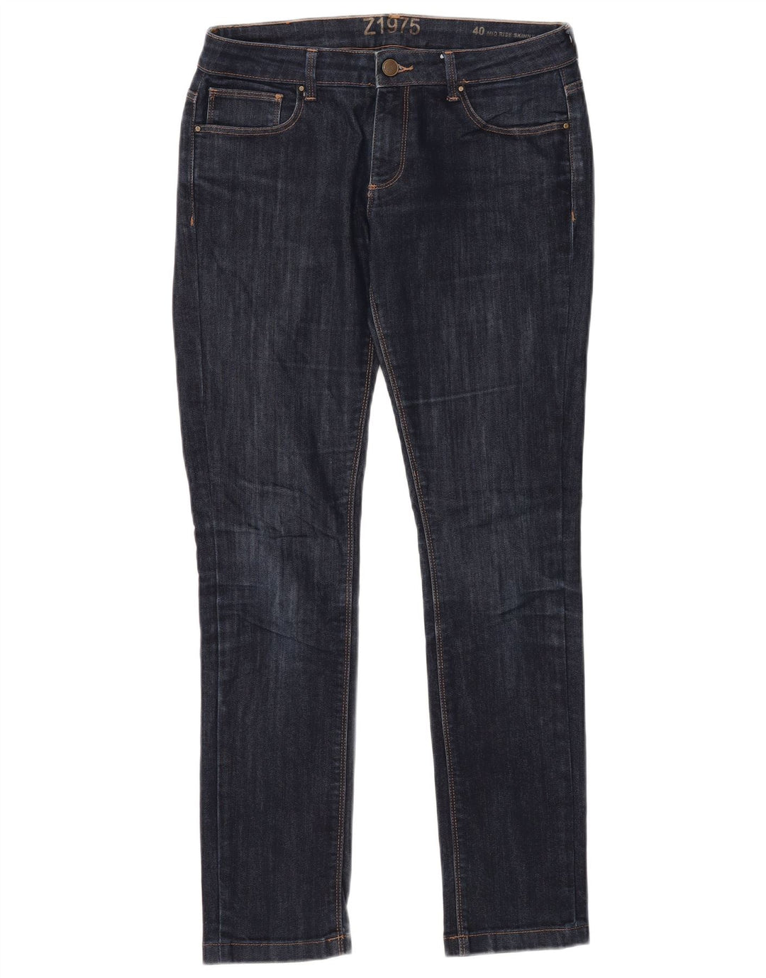 ZARA ženske uske traperice srednjeg rasta EU 40 srednje W30 L30 tamnoplave