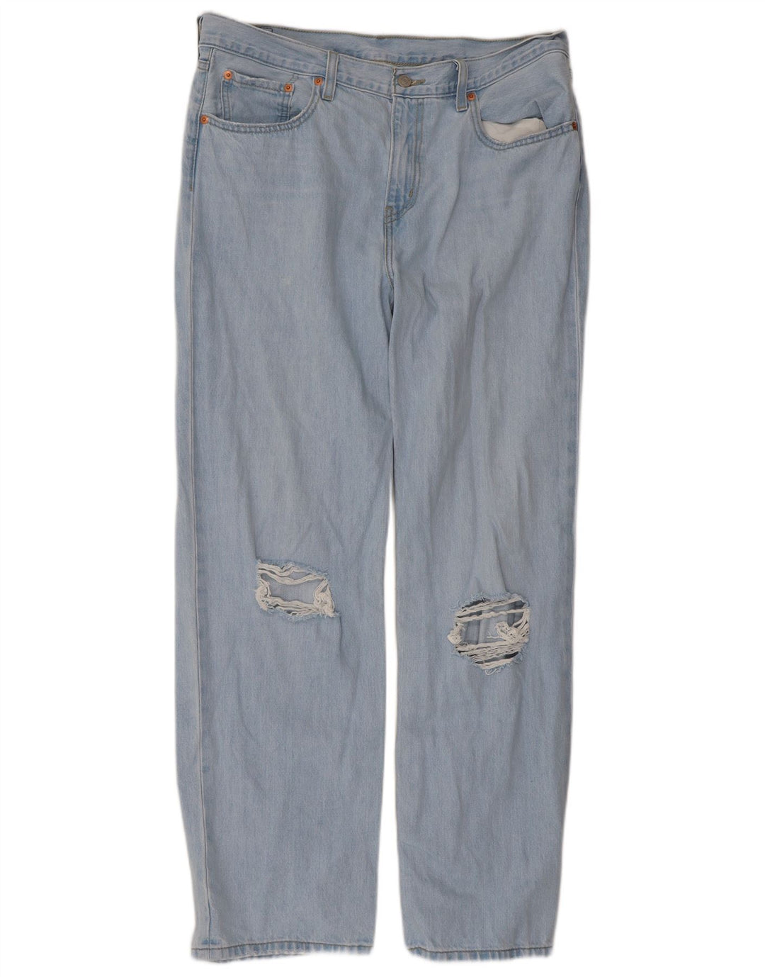 Levi's muške isprekidane ravne traperice W36 L30 plave
