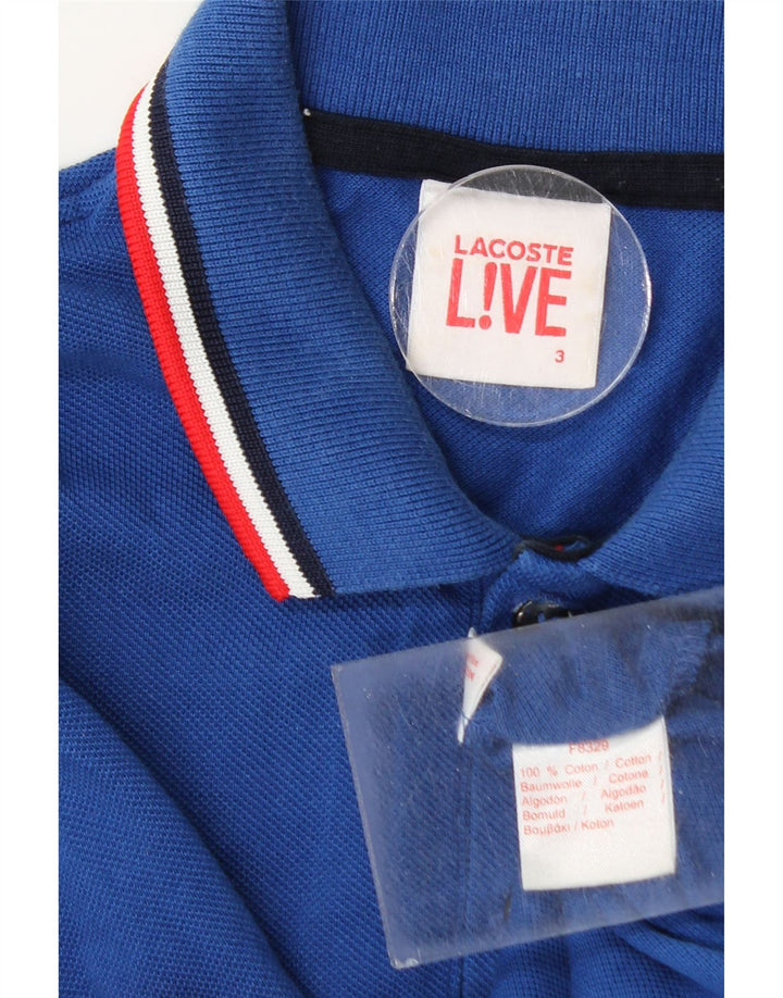 Lacoste muška polo majica veličina 3 mala plava pamučna
