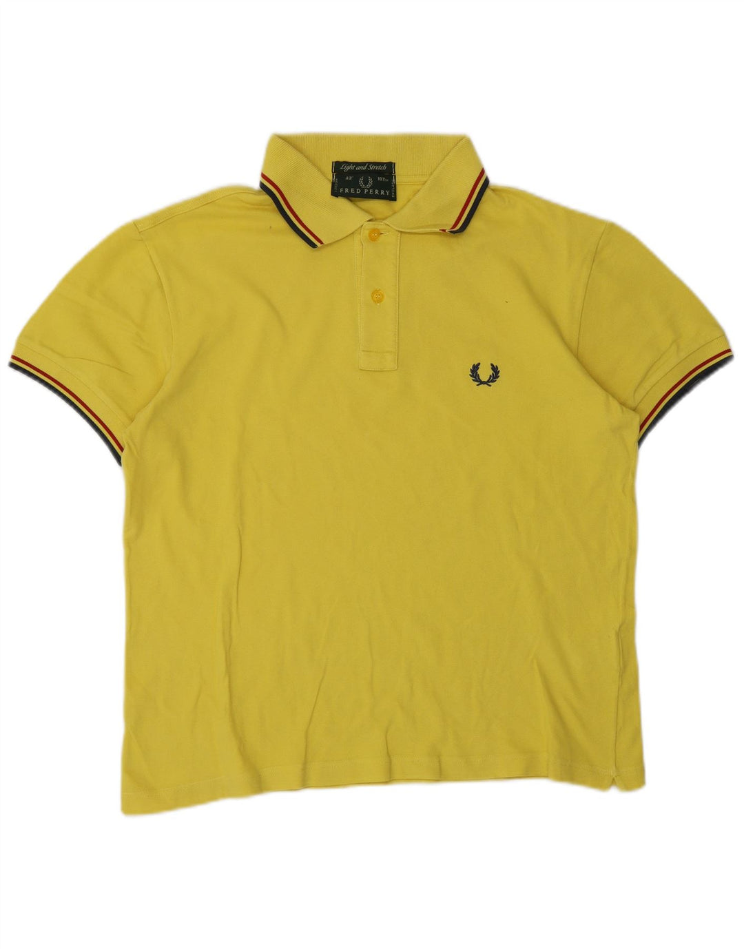 Fred Perry muška polo majica, pamuk na srednje žute pruge