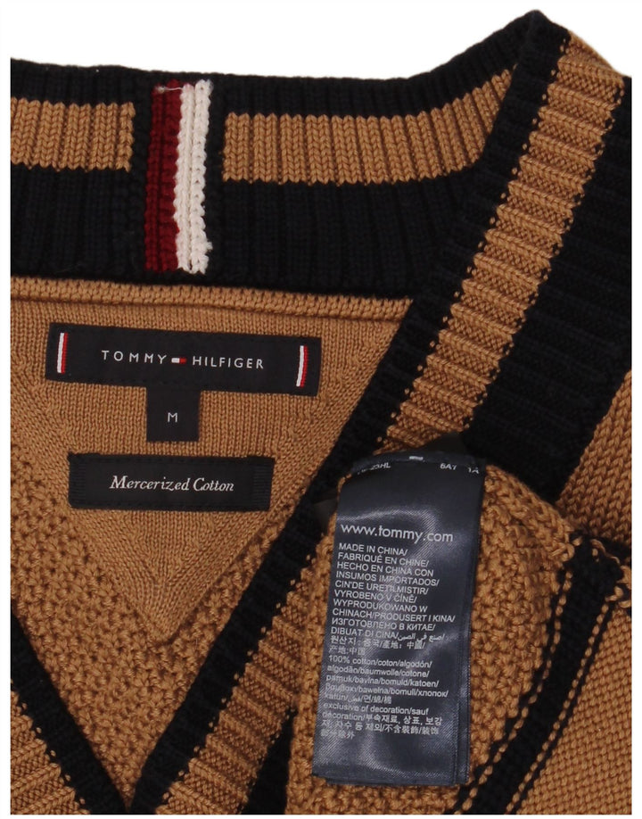 Tommy Hilfiger muški džemper s V-izrezom srednje smeđe boje