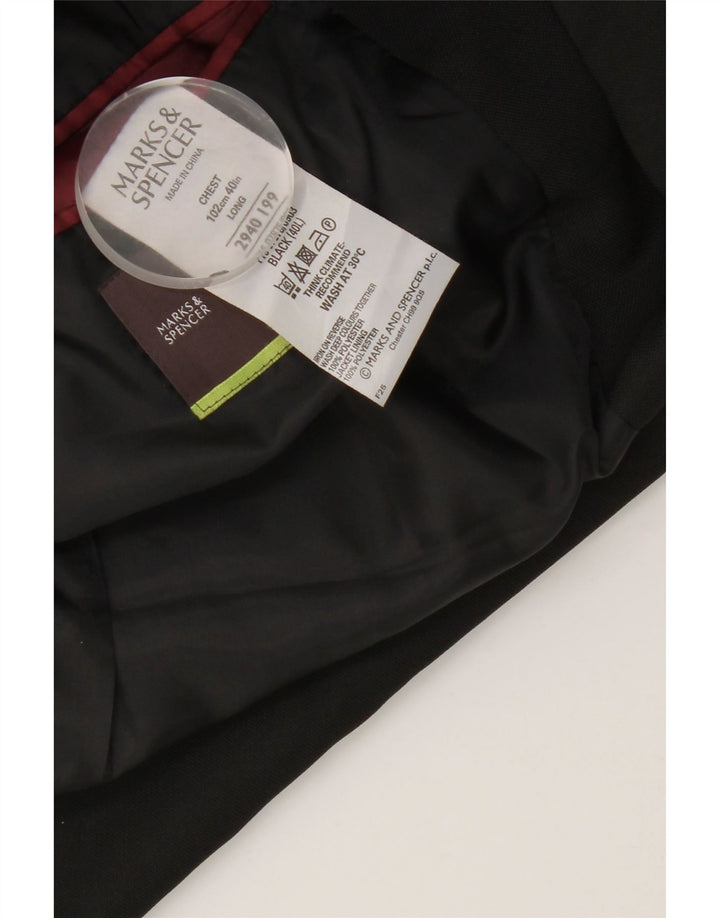 Marks & Spencer muška duga jakna sa 3 gumba UK 40 srednje crna