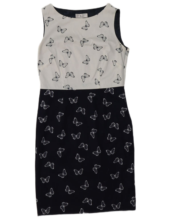 Laura Ashley ženska plašt haljina UK 14 srednje bijele boje leptir