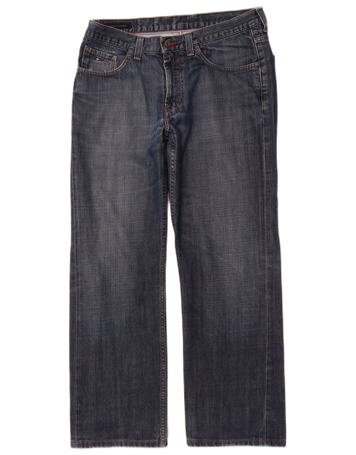 TOMMY HILFIGER Muške ravne traperice W34 L32 Plavi pamuk