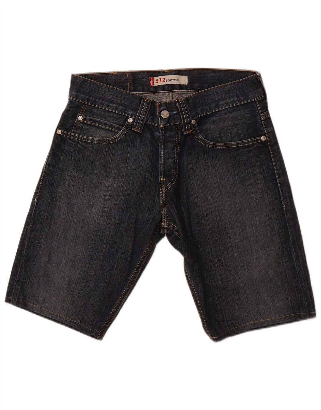 LEVI'S muške 512 uske traper kratke hlače W29 male plave boje pamuka