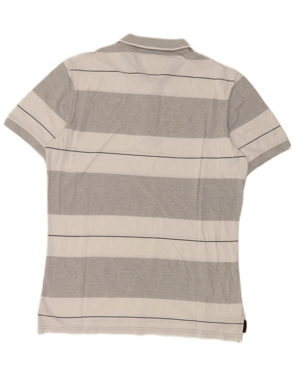 Benetton muška polo majica srednje sive pruge