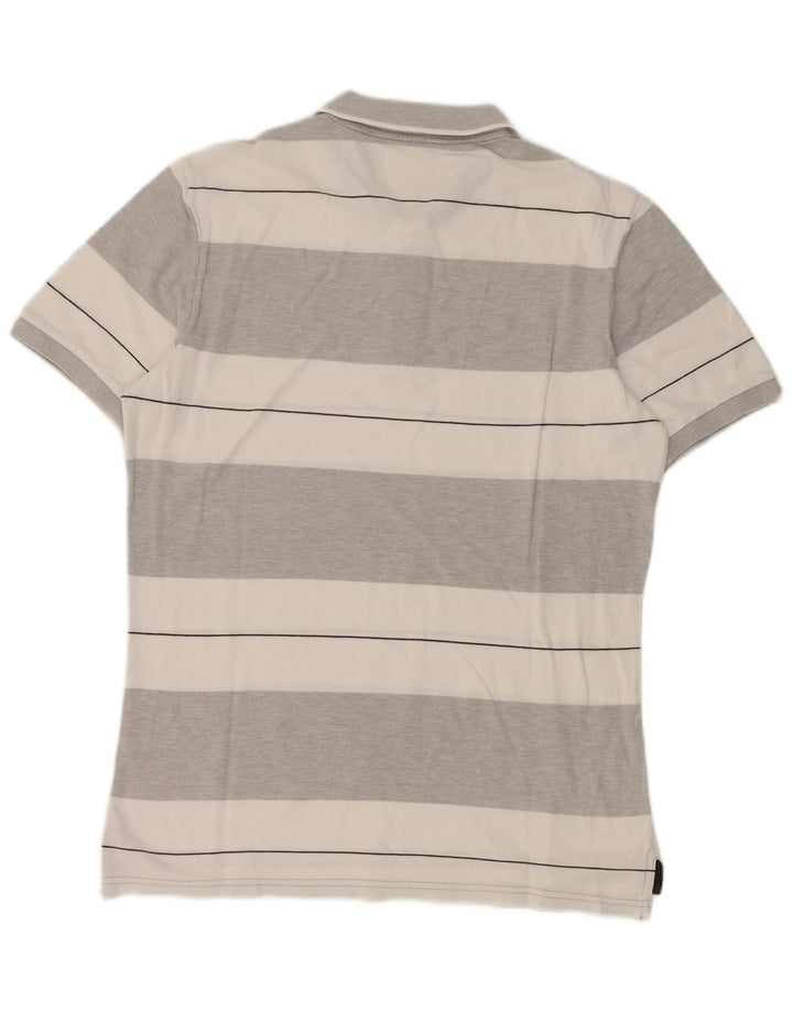Benetton muška polo majica srednje sive pruge