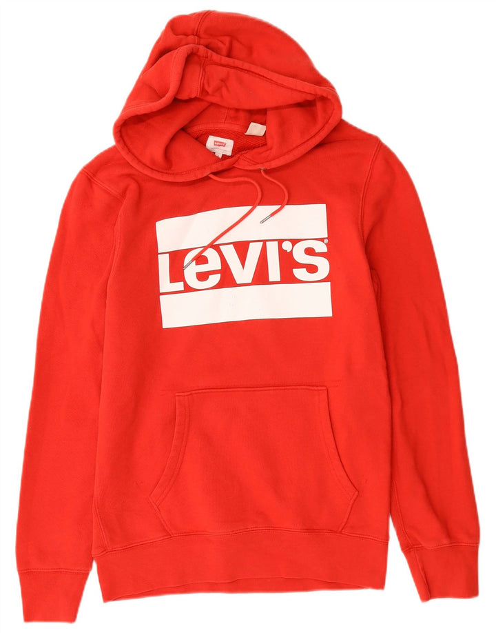 Levi's muška majica s kapuljačom s kapuljačom, mali crveni pamuk