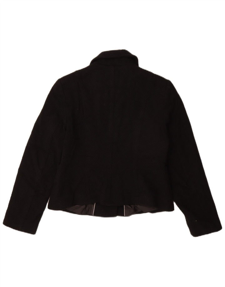 Marks & Spencer ženski kratki kaput UK 14 Srednja crna viskoza