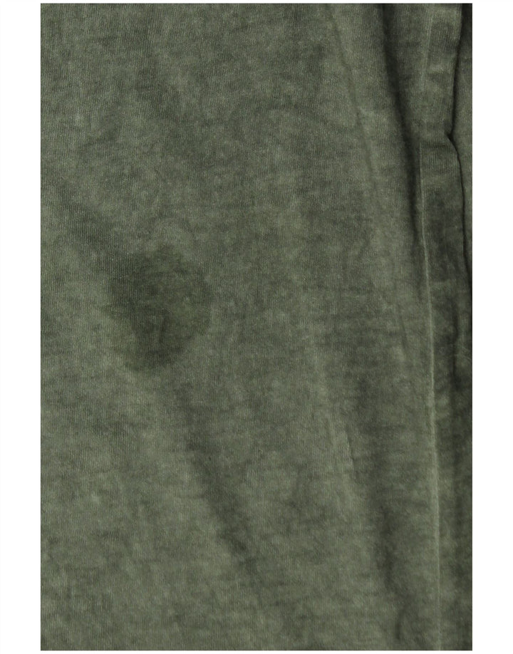 BENETTON Muška majica dugih rukava s grafikama, mala zelena pamuk