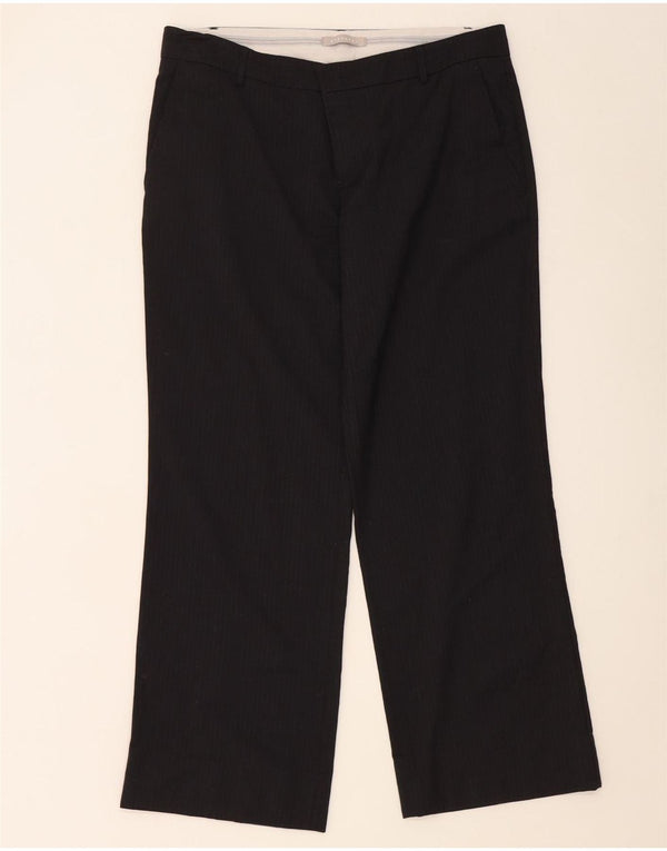 Stefanel ženske ravne chino hlače IT 46 Large W34 L29 crne