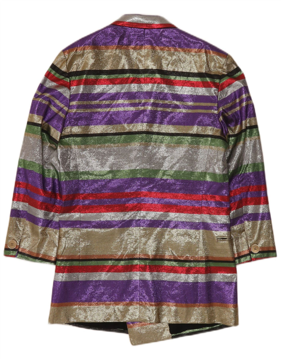 VINTAGE Ženska jakna sa blejzerom 3/4 rukava EU 40 srednje raznobojne pruge