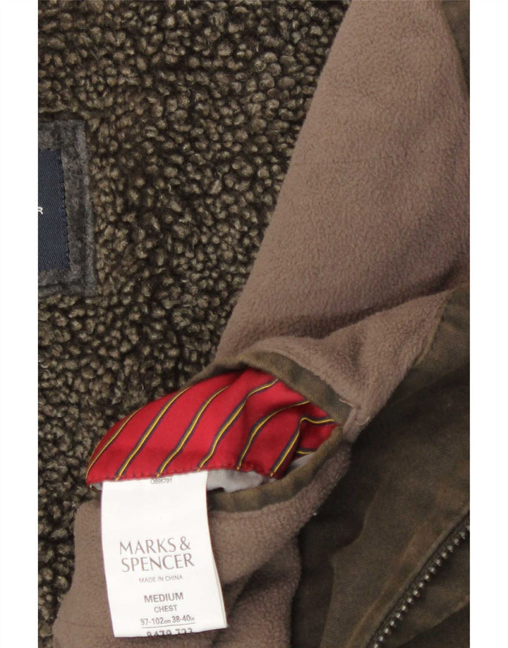 Marks & Spencer muška bomber jakna Blue Harbor Sherpa UK 38 srednje smeđa