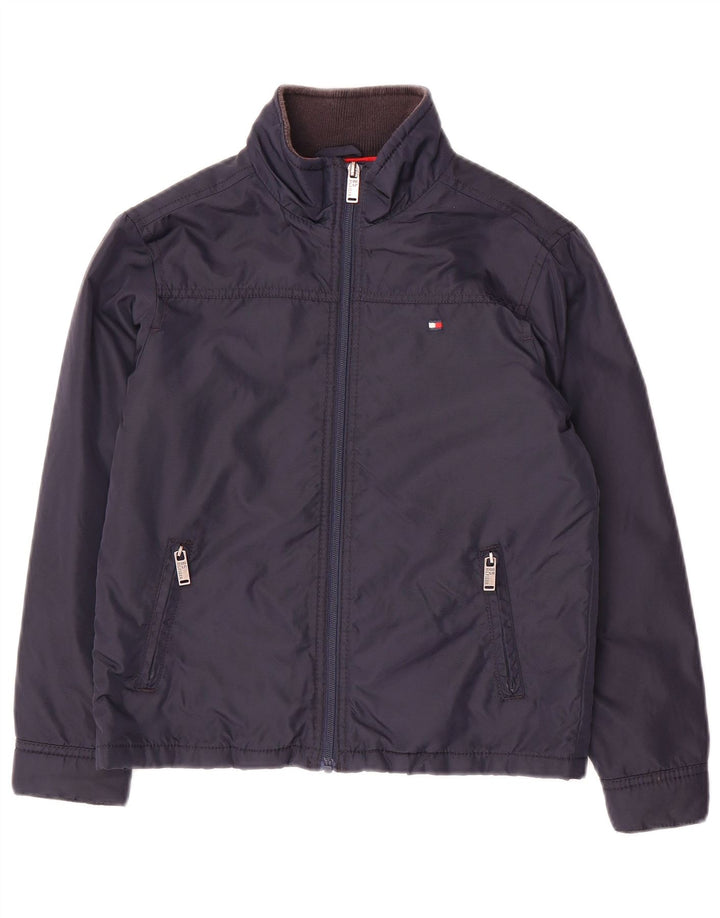 Bomber jakna Tommy Hilfiger za dječake 9-10 godina tamnoplavi najlon