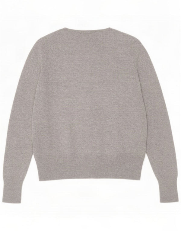 Marks & Spencer ženski džemper s volanima UK 14 Medium Grey Flecked