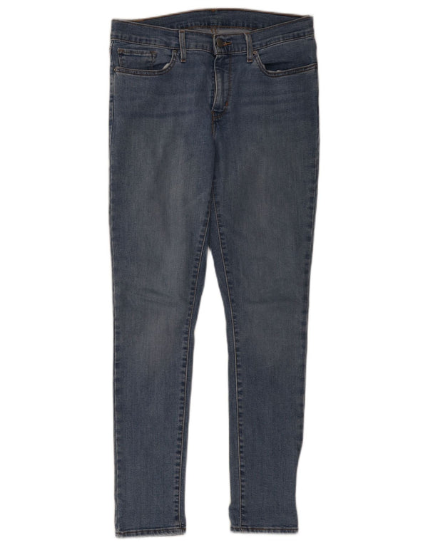 Levi's ženske 501 uske traperice W30 L30 plavi pamuk