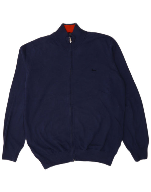 Harmont & Blaine muški kardigan pulover XL tamnoplavi pamuk